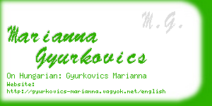 marianna gyurkovics business card
